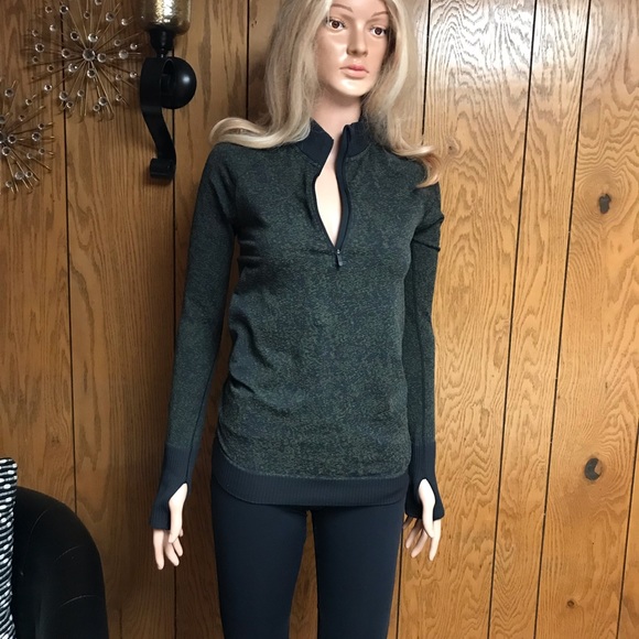 Lululemon" Rest Less -Half Zip-Pullover- black Armory - Picture 7 of 15